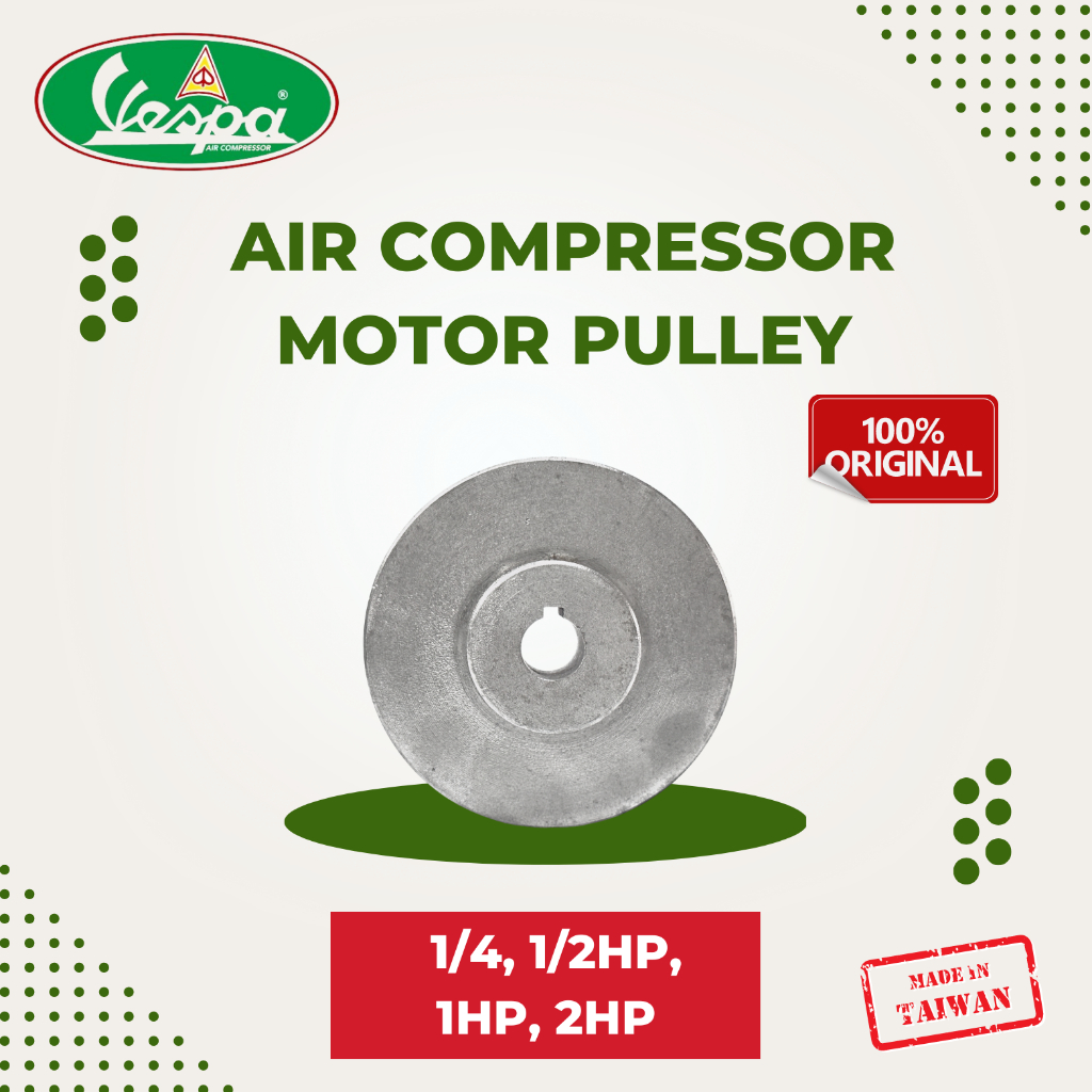 Vespa Air Compressor Motor Pulley 1/4hp, 1/2Hp, 1Hp, 2Hp Shopee