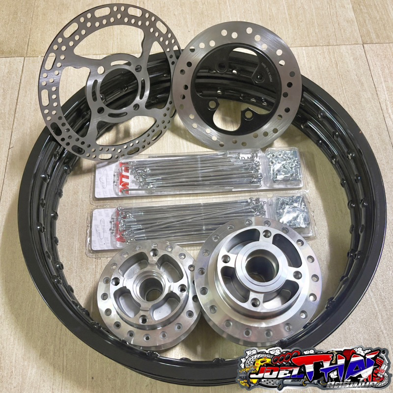 Rim Set Xrm 125 Trinity Dual Disc Brake Shopee Philippines