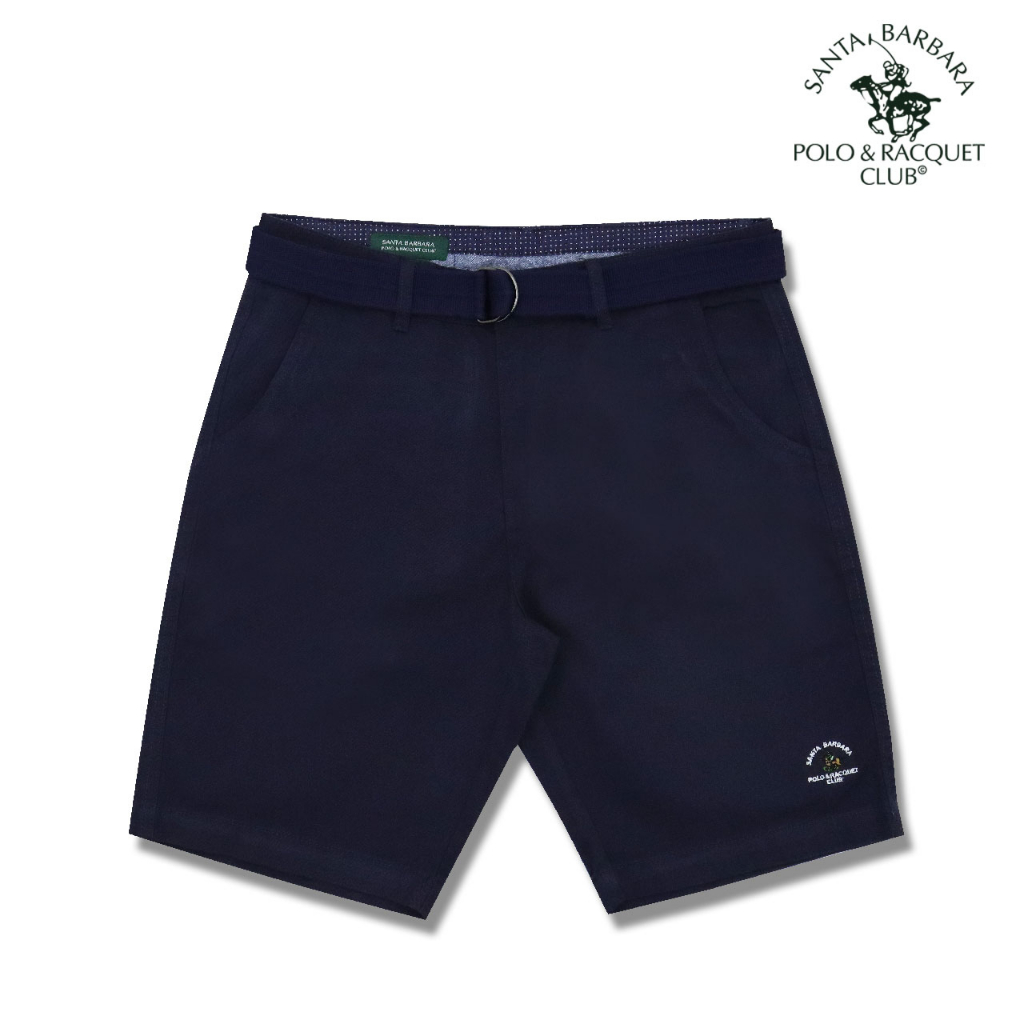 Santa Barbara Polo And Racquet Club Plain Navy Blue Chino Shorts For 