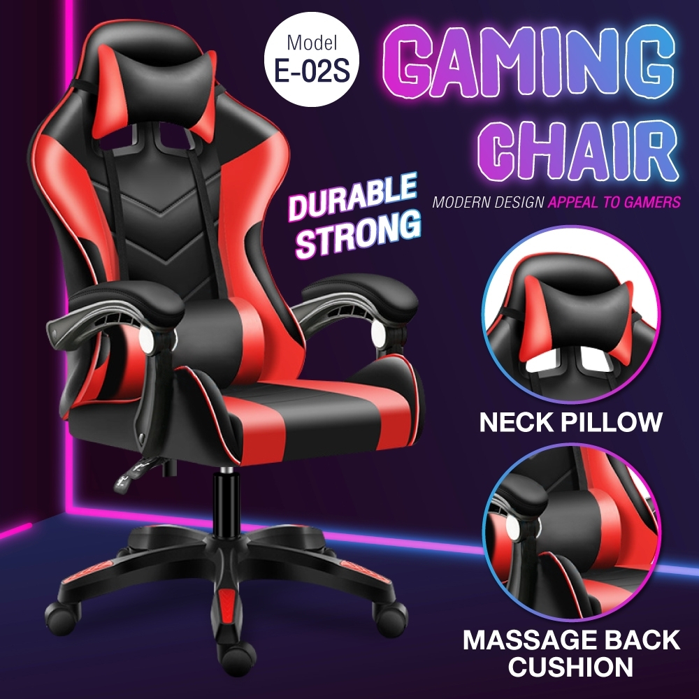 B&G Leather Gaming Chair Ergonomic Office, Computer Chair High Back ...