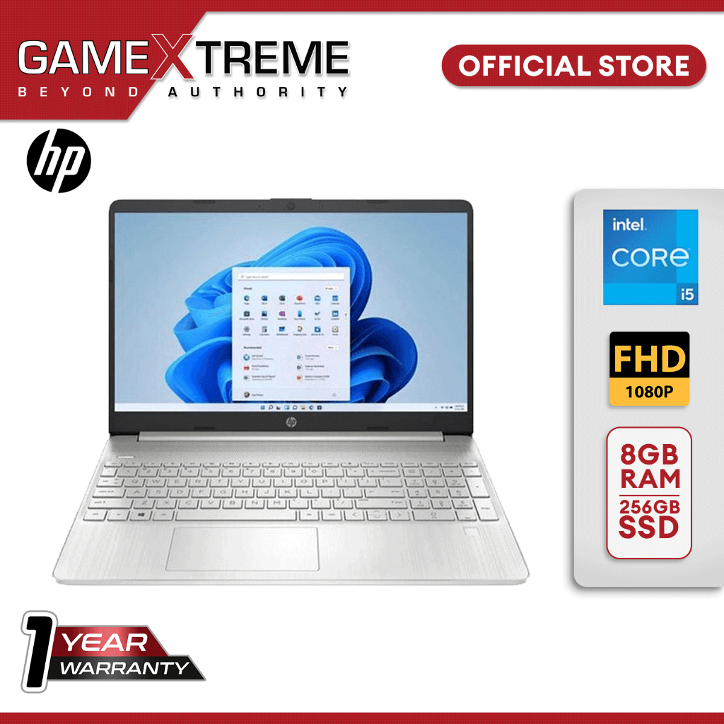 Hp 156 Fhd Laptop I5 1135g7 8gb Ram 256gb Ssd Win 11 Home Silver Shopee Philippines 7277