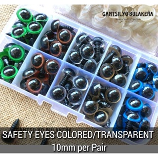 10pairs20pcs Toy Eyes Cartoon Eyes Oval Safety Eyes Animal Eyes
