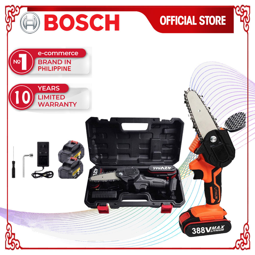 BOSCH Cordless Chainsaw Electric Pruning Saw Chainsaw Rechargeable