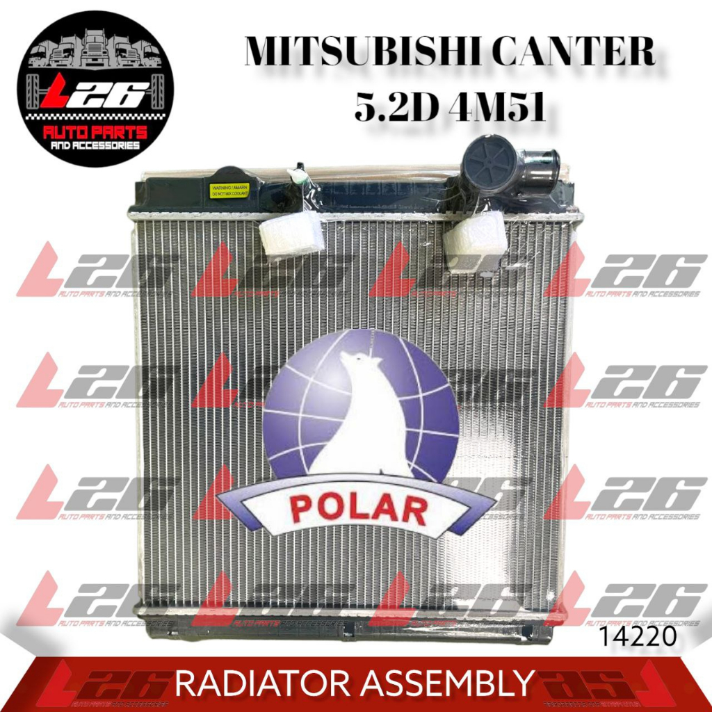 14220 Fuso Canter 5.2D 4M51 2002 Radiator Assembly 16400-21272 M/T ...