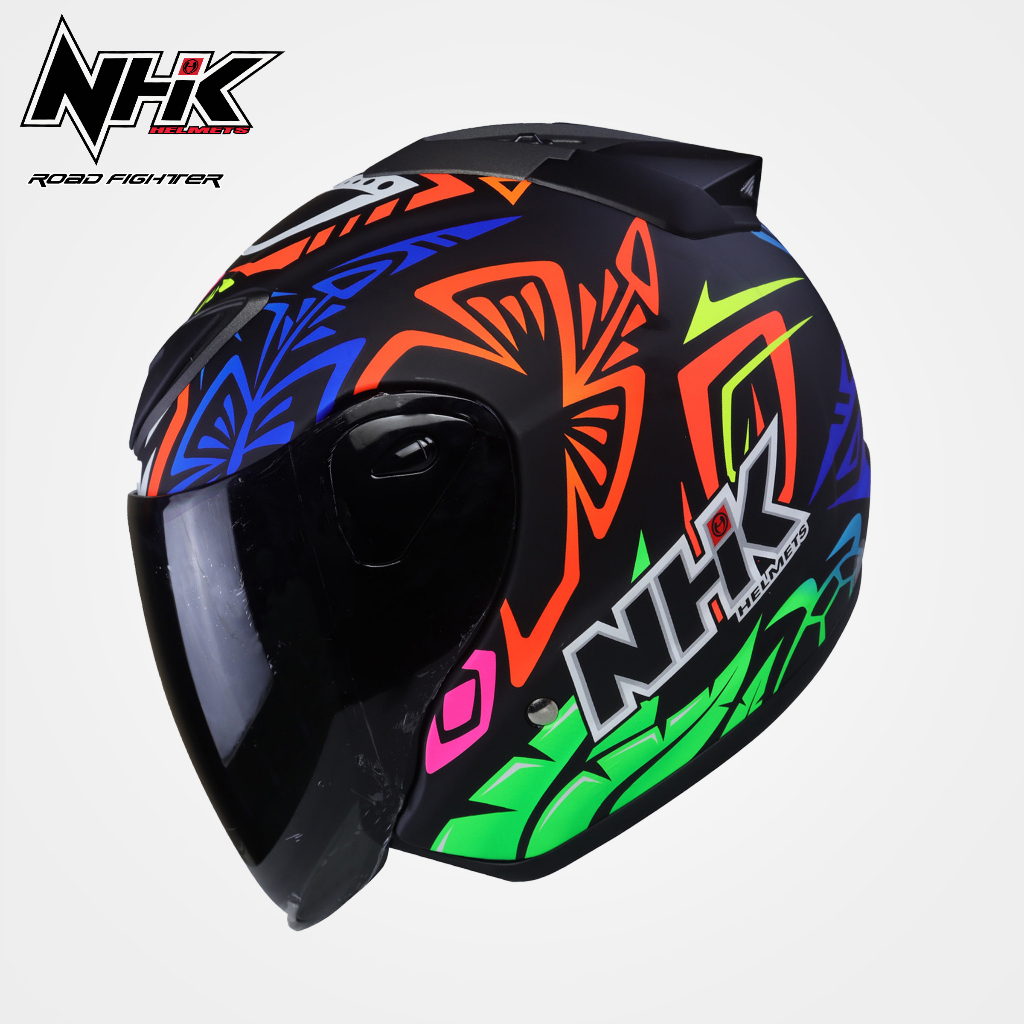 NHK Helmets R6 Remy Gardner Single Visor Half Face w/ Free NHK ARM ...