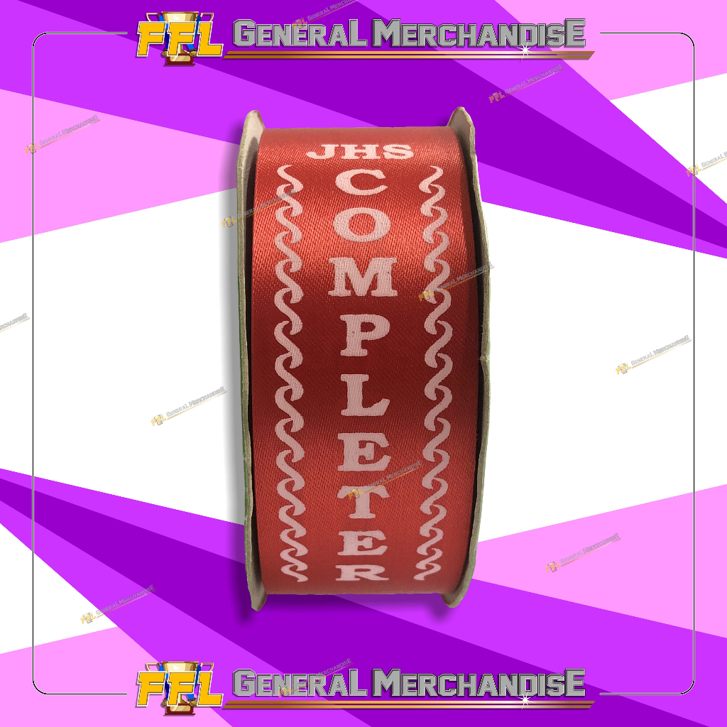 Ribbon for Graduation - JHS Completer - Per Roll | Shopee Philippines