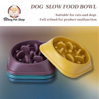 Dog Slow Feeder Bowl, Non Slip Puzzle Bowl - Anti-gulping Pet Slower Food  Feeding Dishes - Interactive Bloat Stop Dog Bo