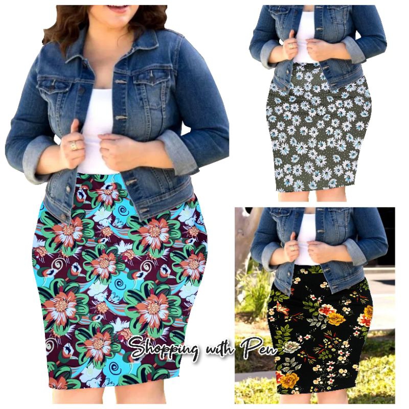 PLUS SIZE BANDAGE SKIRT FITS XL TO 2XL