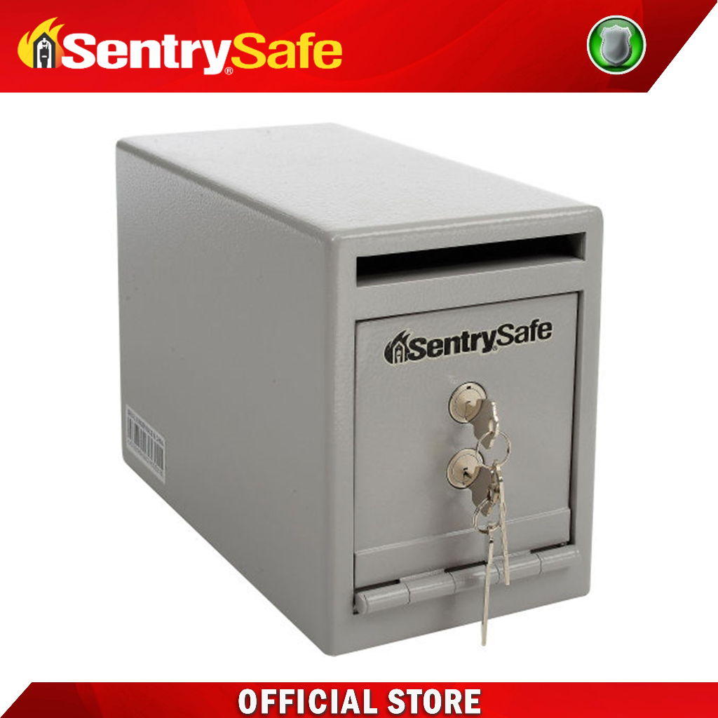 SENTRY SAFE UC025K Under Counter Small Cash Depository Vault with Drop