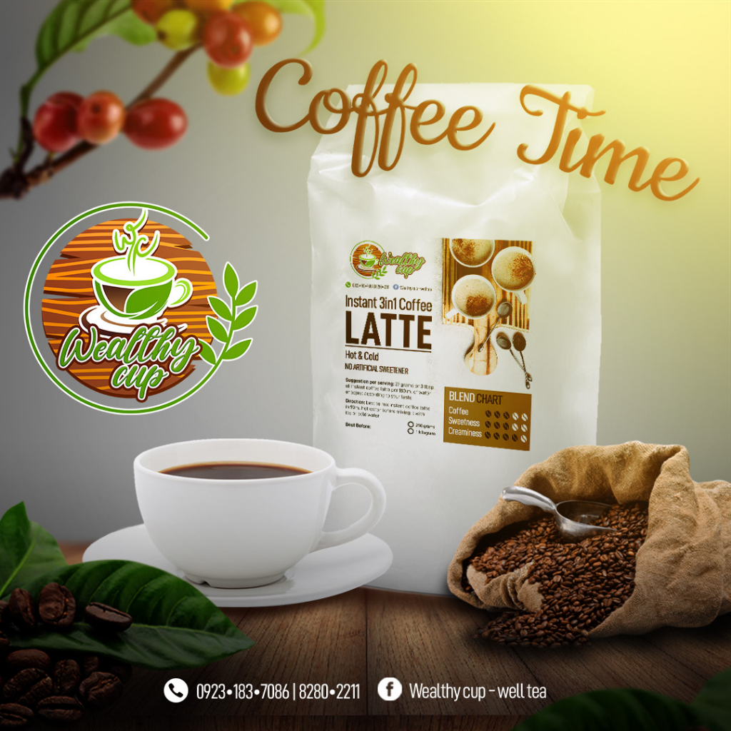 INSTANT 3in1 COFFEE LATTE 250 GRAMS Shopee Philippines