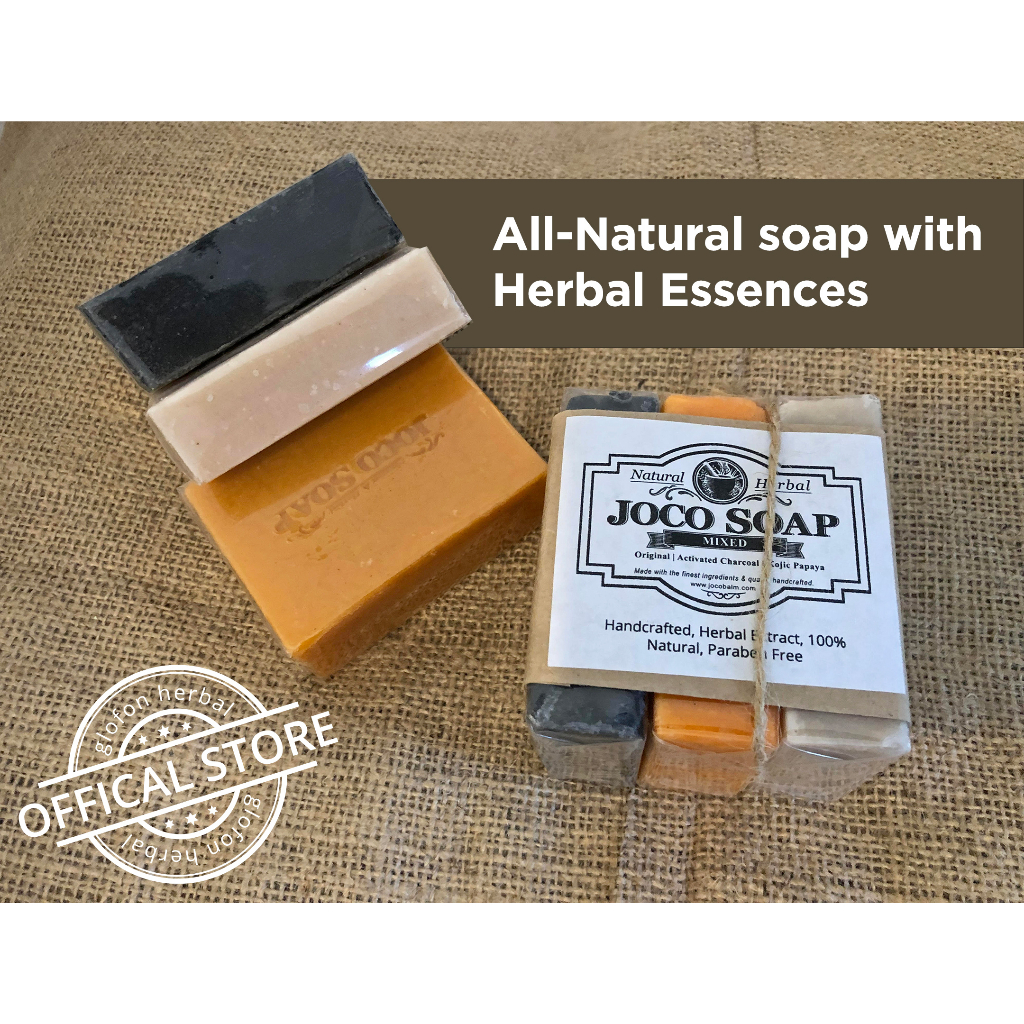 Joco Natural & Herbal Essence Beauty Soap (Pack of 3 300g) Shopee