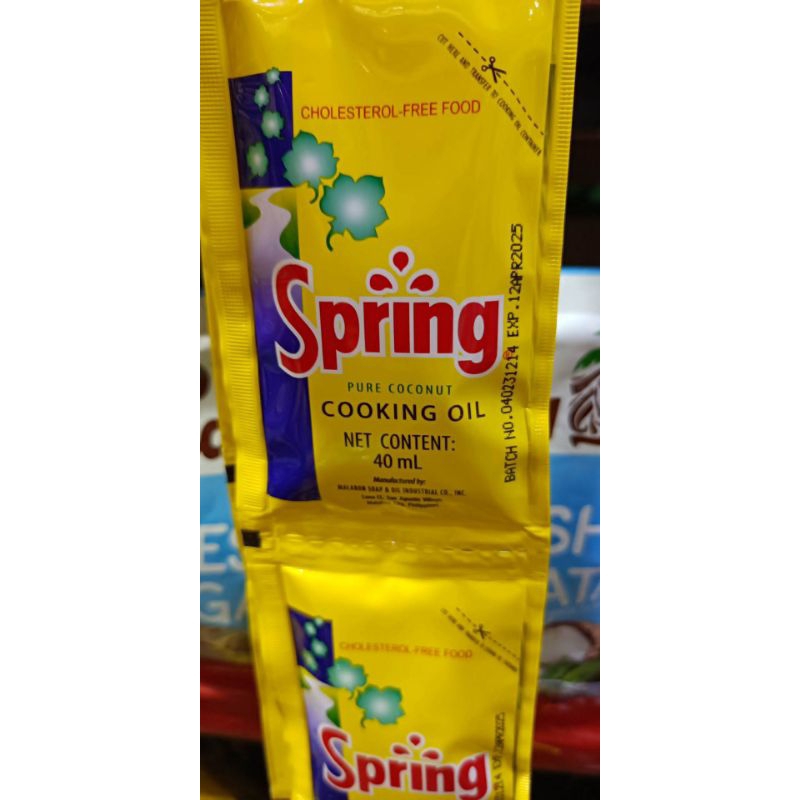 Buy 12 Sachets Spring Cooking Oil 40ml Shopee Philippines