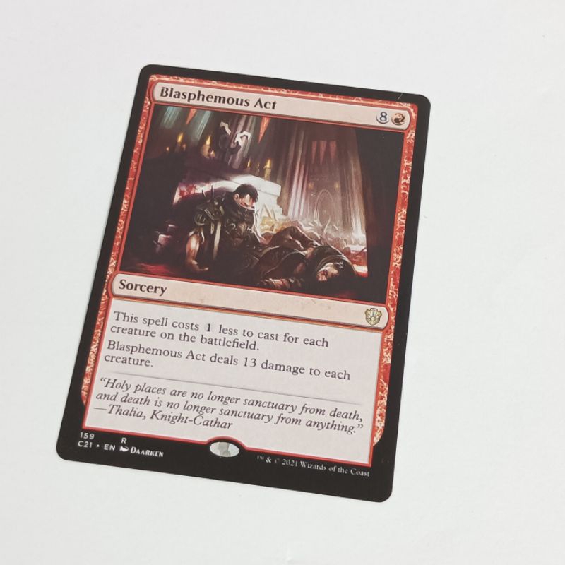 blasphemous act mtg card BLASPHEMOUS ACT