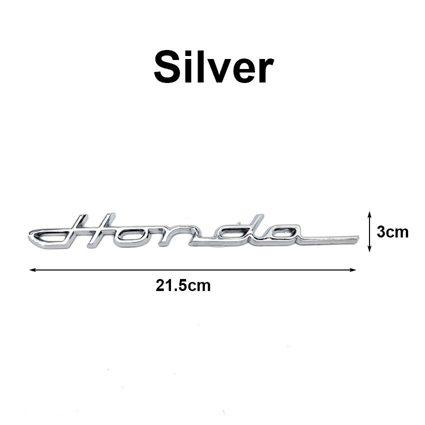 【SuperSales】Car Emblem Stickers for Honda Logo Rear Trunk Tail Letter ...