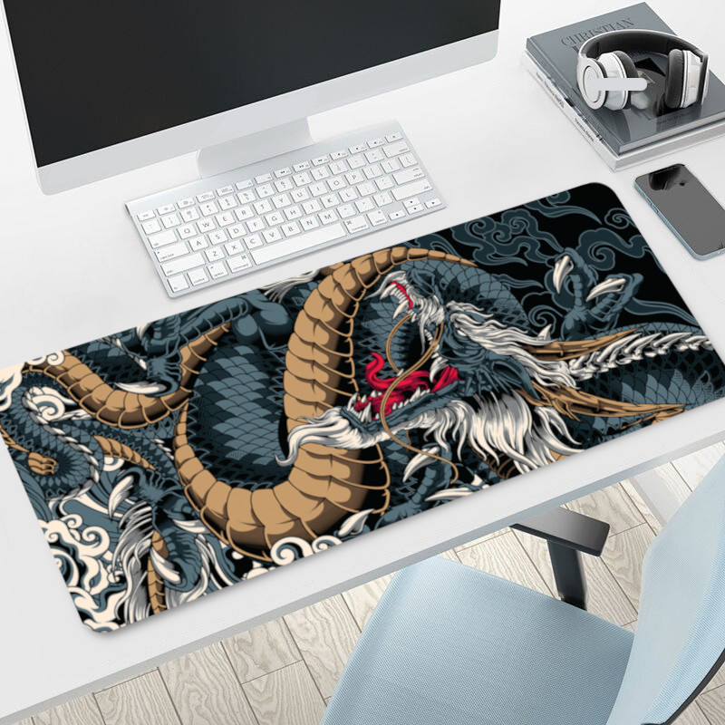 Thick Extended Custom Black Mouse Pad or Desk Mat for Gaming or General ...