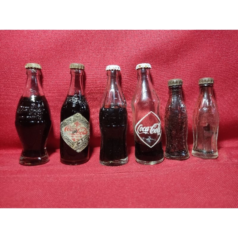 Vintage Coca Cola Mini Bottles set Shopee Philippines