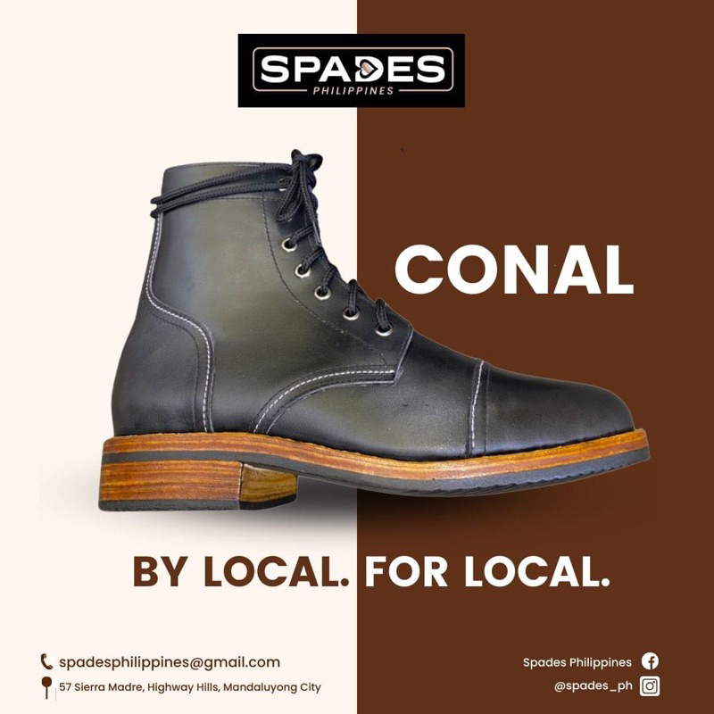 Conal Boots By Spades PH Shopee Philippines