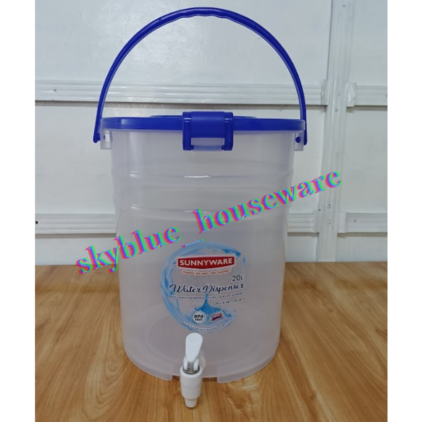 (9818S) Round Water Jug / Water Dispenser 20 Liters with faucet (BLUE) Shopee Philippines