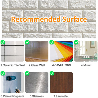 50pcs BIG SALE 35x38CM 3D wallpaper foam self-adhesive brick waterproof ...