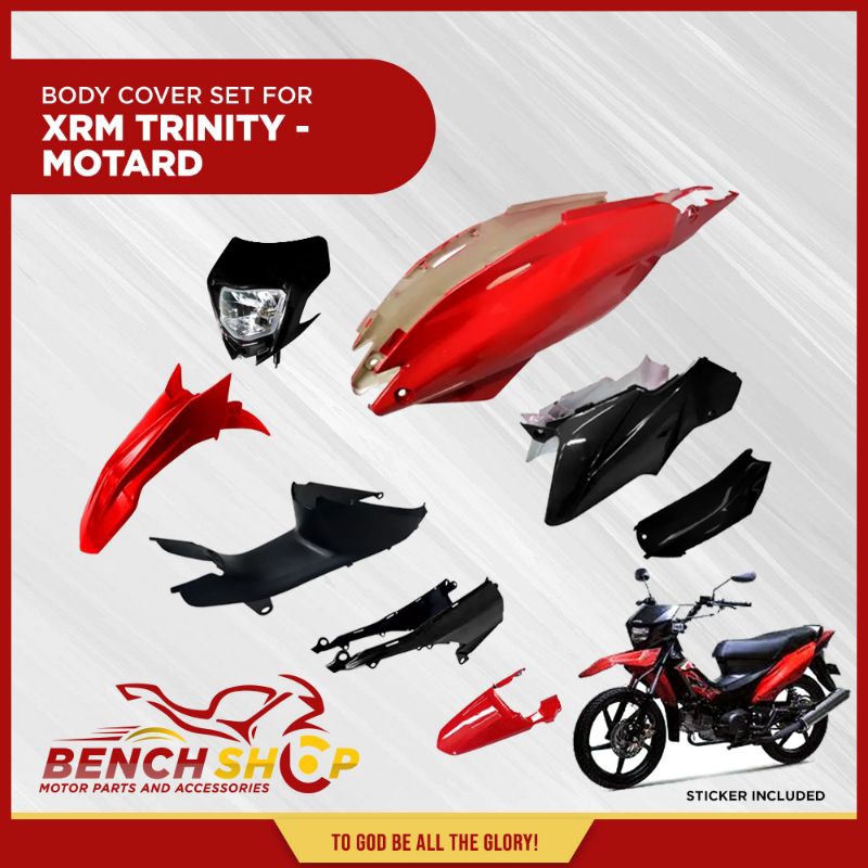 Xrm 125 Trinity Motard Body Cover Set 8 in 1 package Shopee Philippines