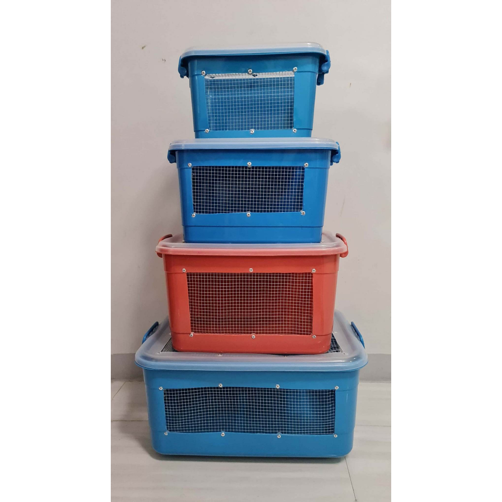 Hamster Bin Cage 7.5L 12L 18L 28L Size Transparent Colored Customized
