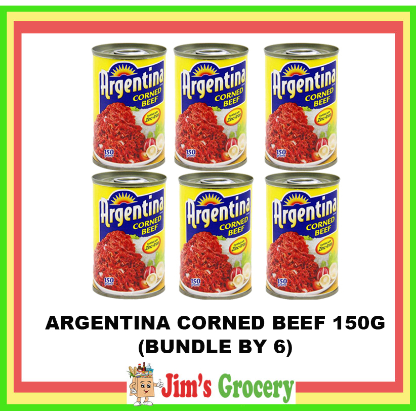 JIMS ARGENTINA CORNED BEEF 150Gx6pcs (BUNDLE OF 6) Shopee Philippines