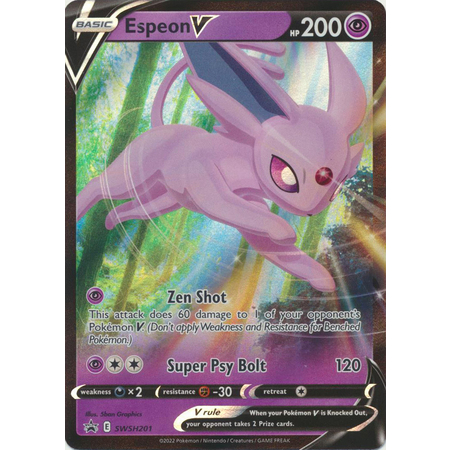 Espeon V - SWSH201 - Promo Pokemon Sword & Shield Promos | Shopee ...