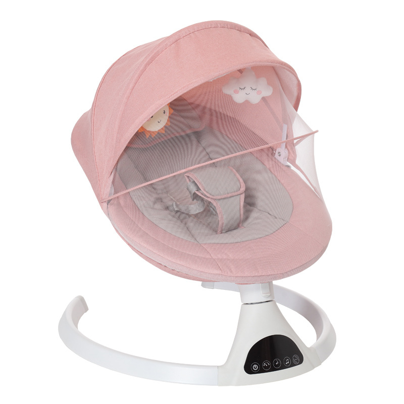 Baby Rocker Swing Chair Electric Rocking Chair For NewBorn Baby With LED Bluetooth Net Music Shopee Philippines