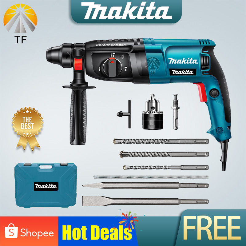 Makita Rotary Drill Rotary Hammer Drill Heavy Duty Functions Mm Chipping Gun Demolition