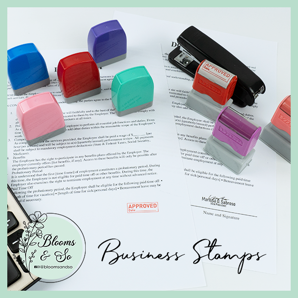 Personalized Stamps for Business and Documents Shopee Philippines