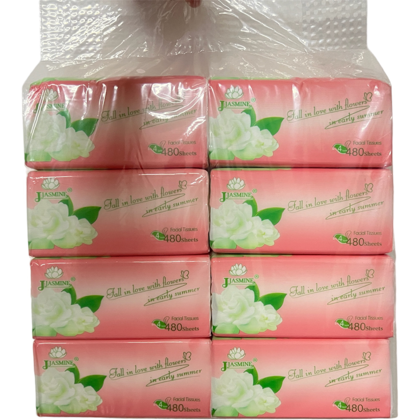 Vinka Organic Green Tea Facial Tissue 3 Ply(480 sheets x 8 packs ...