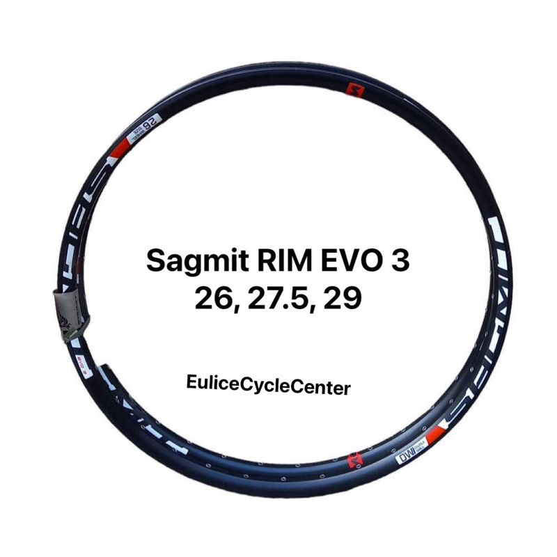 ORIG SAGMIT RIM EVO 3 ALLOY SIZE 26, 27.5, 29 Double Wall 32 HOLES ...
