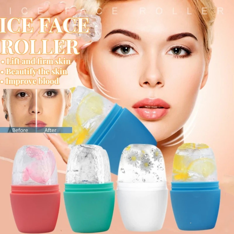 Face Roller Ice Mold Face Lift Reduce Acne Shrink Pores Massage Ice