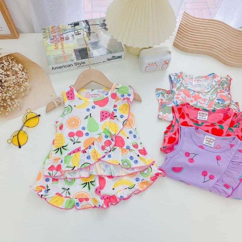 PRINCESS RYLINE ruffles blouse and shorts set by Enzo | Shopee Philippines