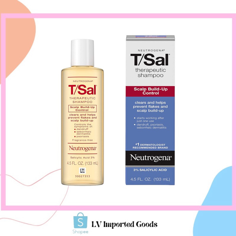 Neutrogena T/Sal Therapeutic Shampoo for Scalp BuildUp Control with