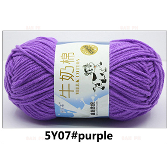 【2023 New Color】5ply 50g Yarn Milk Fiber Knitting Wool Crochet Yarn ...