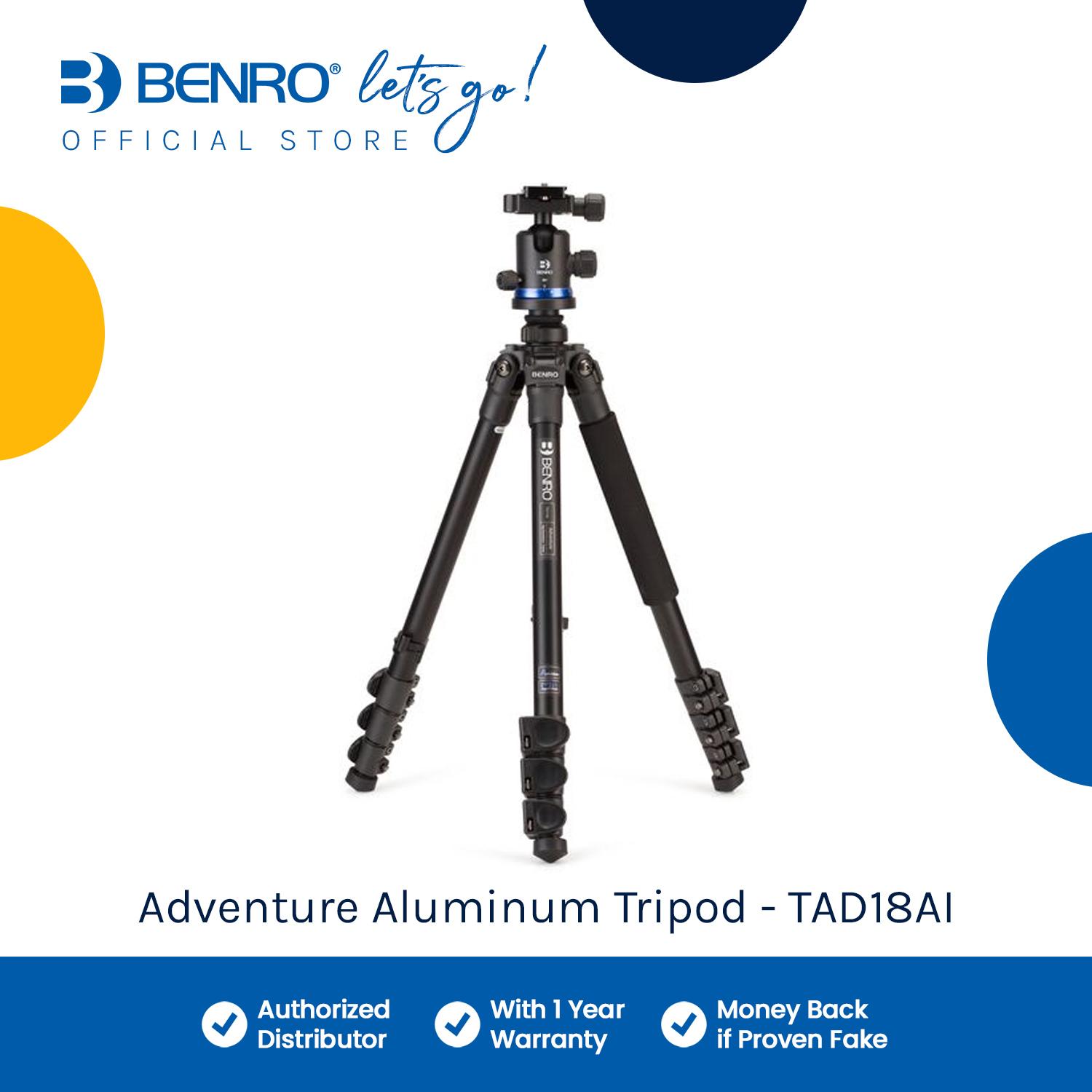 Benro Adventure Aluminum Tripod TAD18AI Shopee Philippines