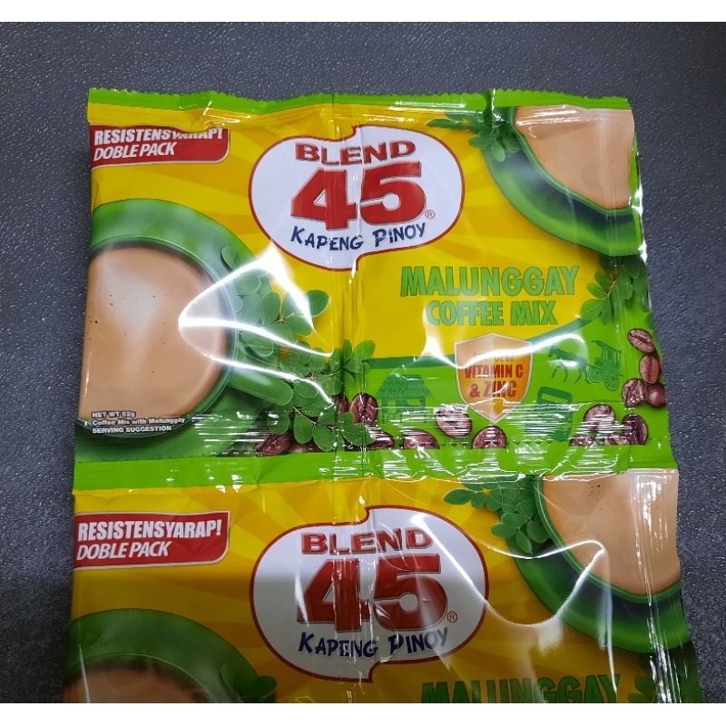 BLEND 45 MALUNGGAY COFFEE MIX (10PCS) Shopee Philippines