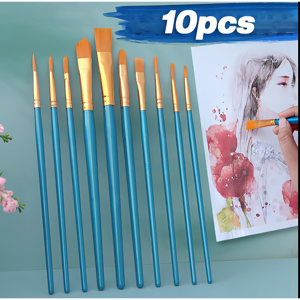 Wooden Handle Painting Brushes Nylon Paint Brush/Watercolor/Oil