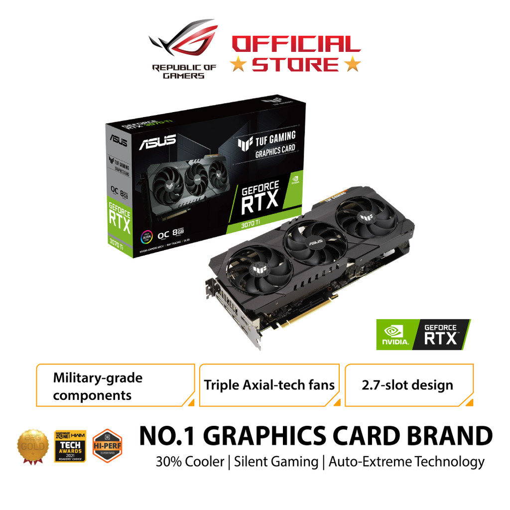 Asus TUF Gaming GeForce RTX 3070 Ti OC Edition 8GB DDR6 256BIT Video ...