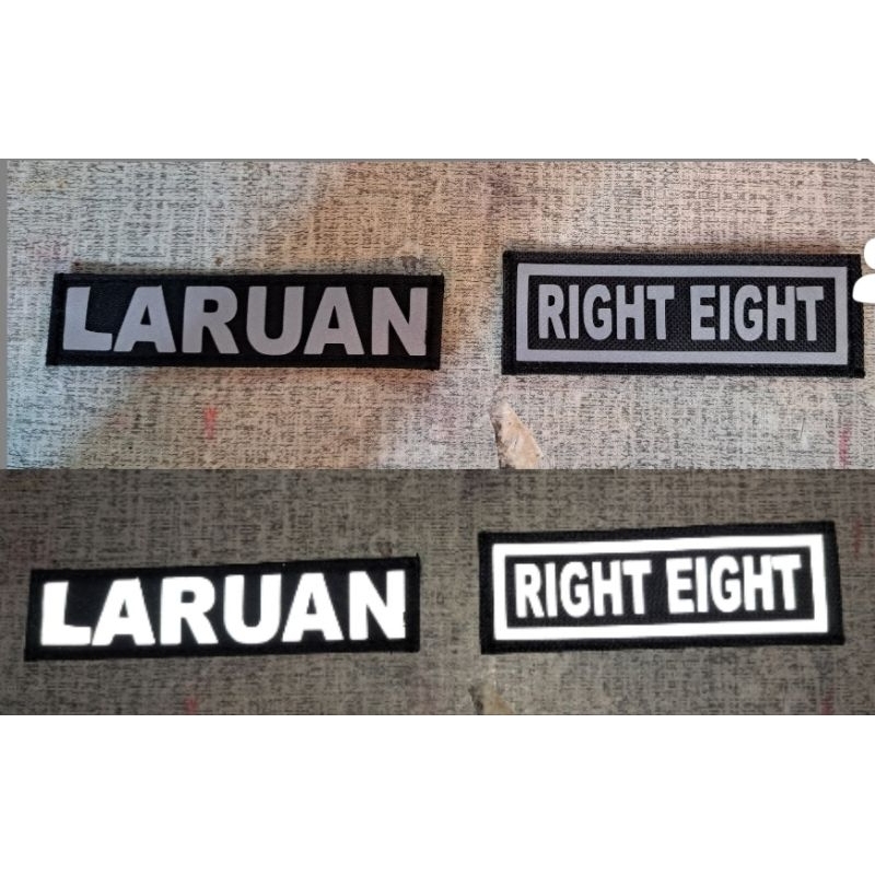 REFLCTORIZE NAME TAG W/ VELCRO | Shopee Philippines