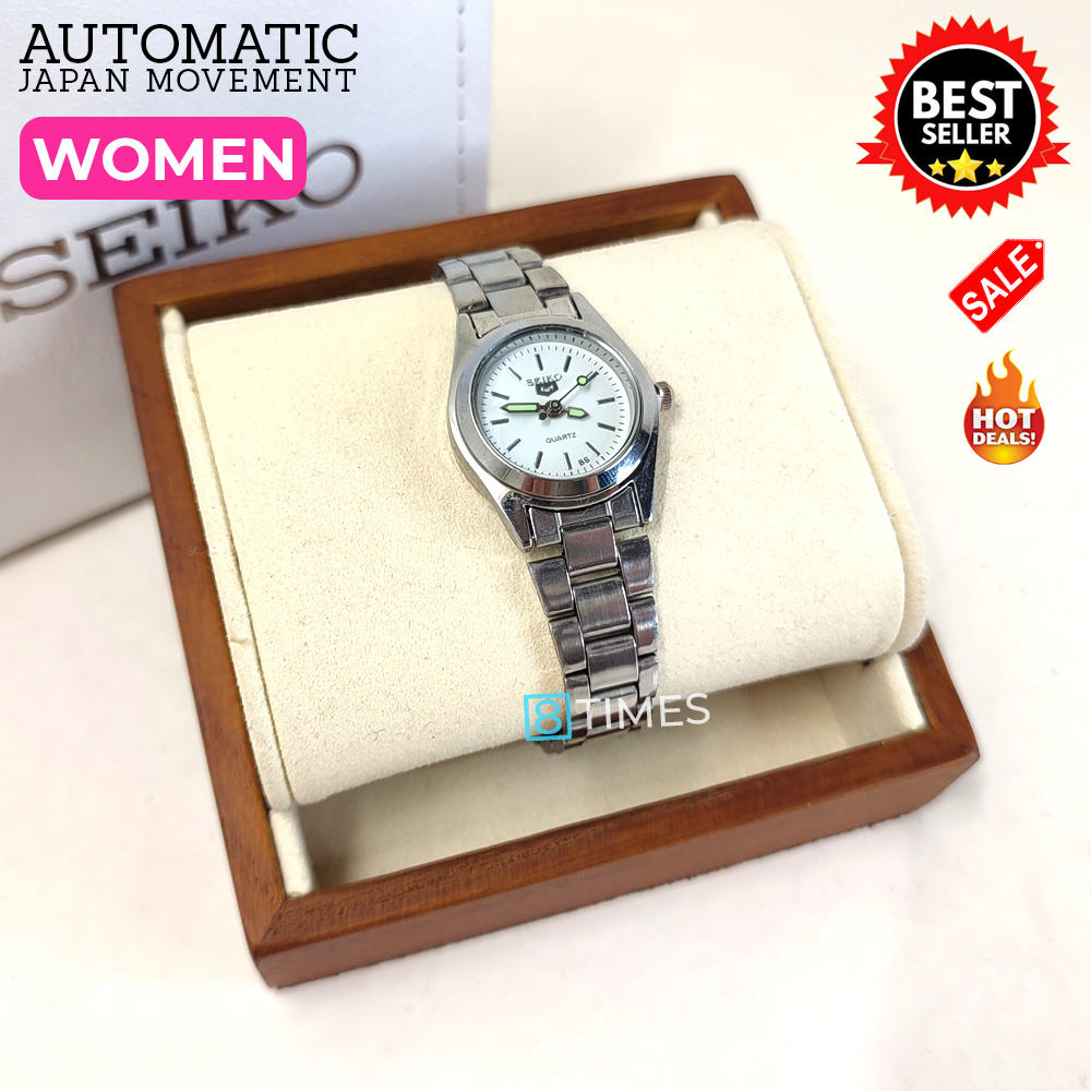 Womens silver watch sale hot sale