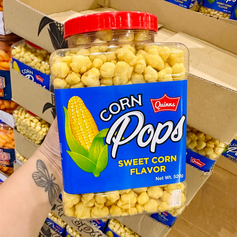 Quinns Sweet Corn Balls 420g, Popcorn, Sweet corn flavored snack
