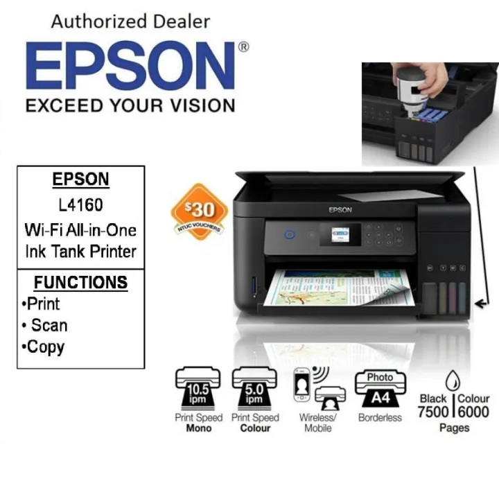Epson Printer L4160 PRECISION CORE,DUPLEX Printer Shopee Philippines