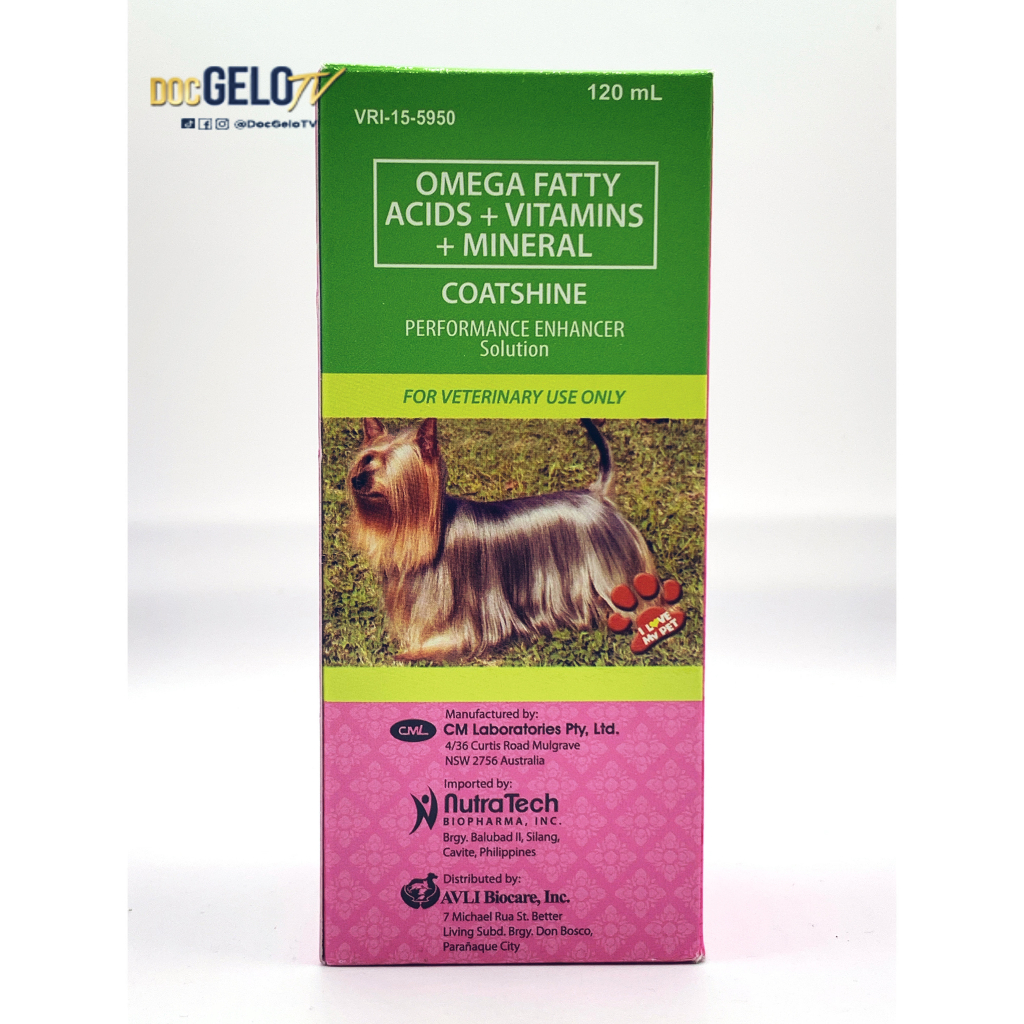 COATSHINE OMEGA FATTY ACIDS + VITAMINS + MINERAL 120 mL Shopee