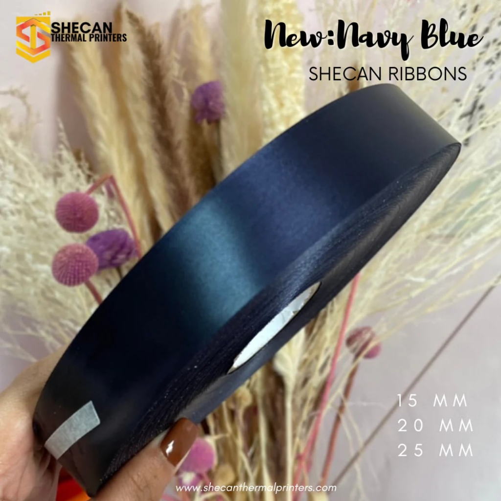 Shecan Ribbons in Blue and Green shades Cut Edge Satin Ribbons 15mm ...