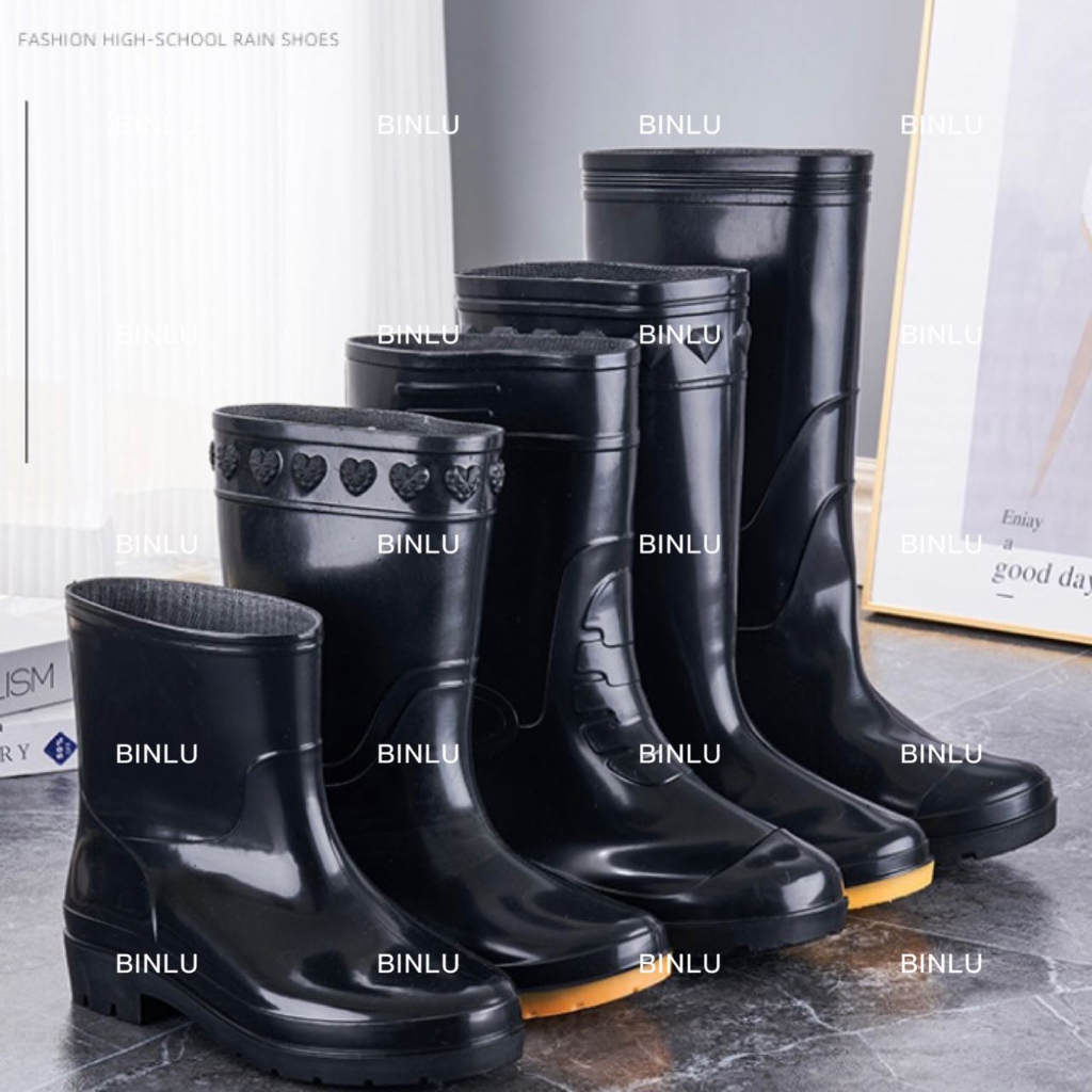 Rain boots for men bota low/high-cut rain shoes rainboots protective ...