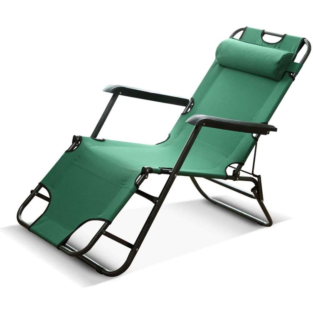 Folding Chair Folding Bed Recliner Sleeping Loung 178cm Portable 2in1