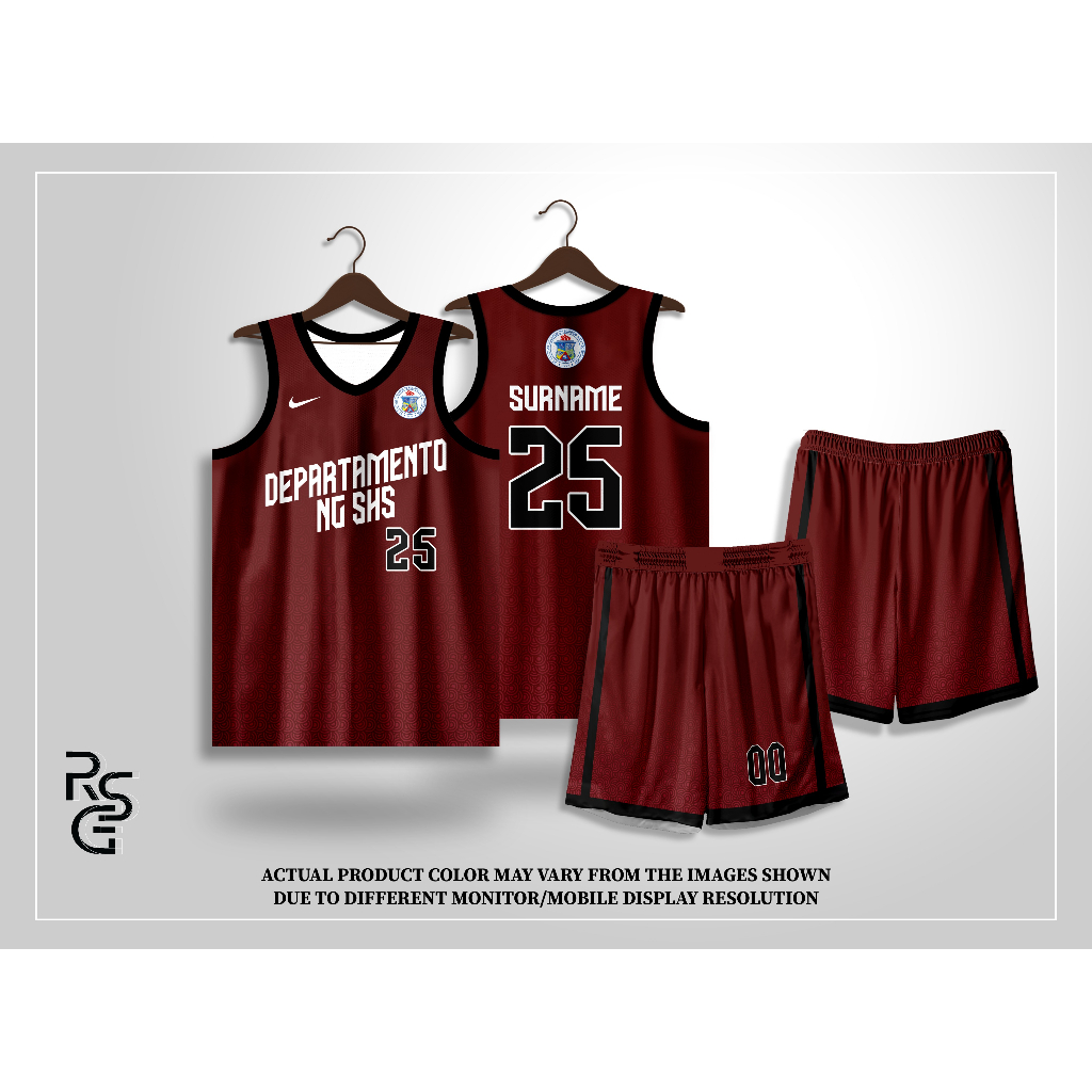 2023 Customized Jersey Full Sublimation UP Inspired Maroon Shopee