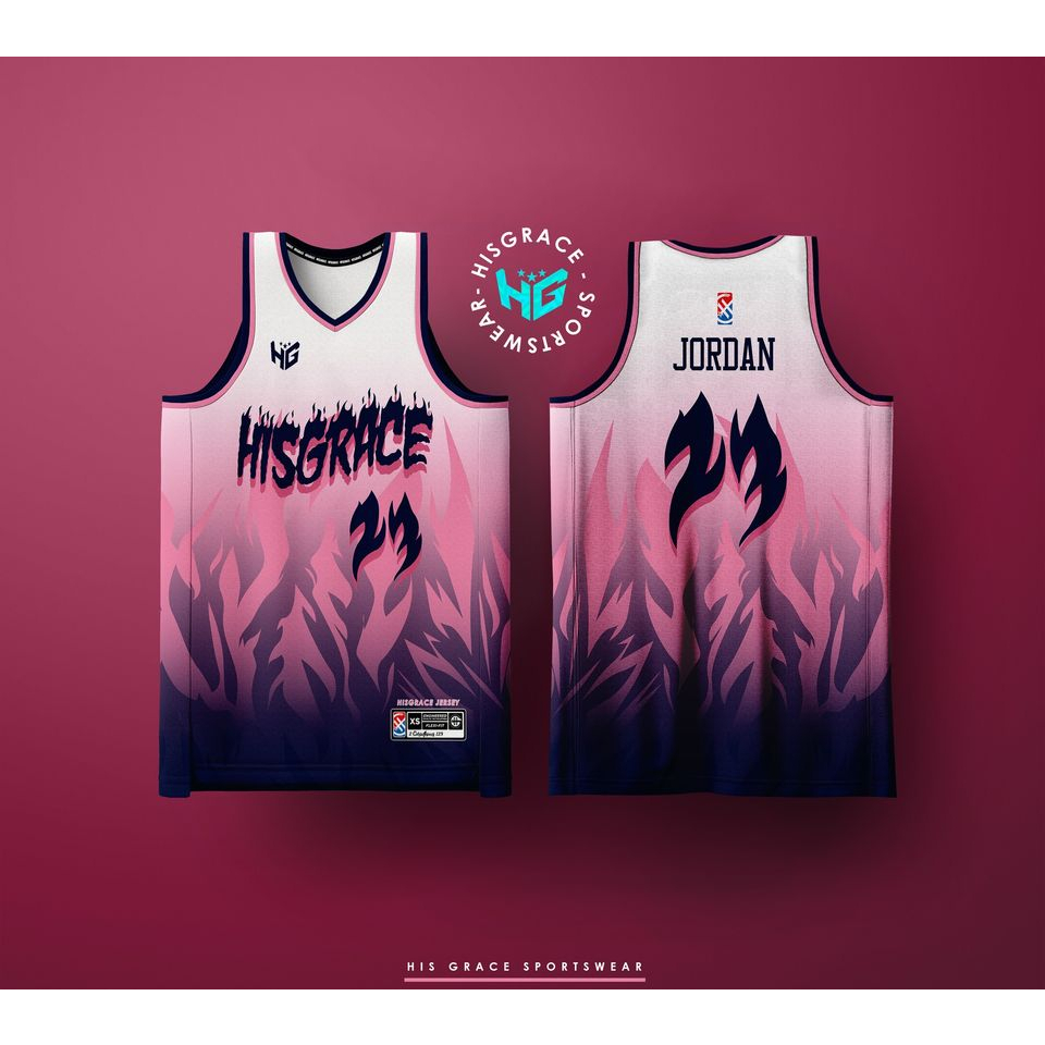 127 HG PINK FIRE CONCEPT JERSEY FULL SUBLIMATION JERSEY Shopee